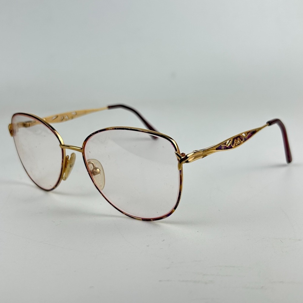 Elizabeth Arde 629-3 Womens Eyeglasses Frame Gold Tone Oval Full Rim 54-16-135